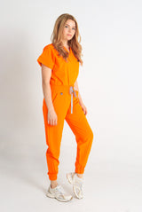 Uniforme Quirurgico Iris Naranja Neón Antifluidos