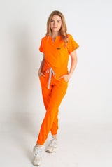 Uniforme Quirurgico Iris Naranja Neón Antifluidos