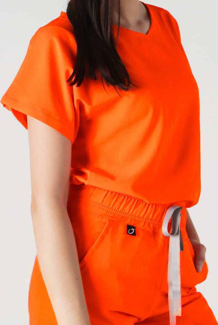 Uniforme Quirurgico Ginger Naranja Neón Antifluidos