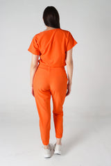 Uniforme Quirurgico Ginger Naranja Neón Antifluidos