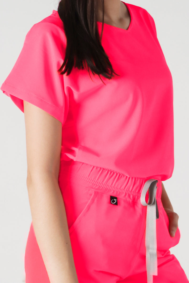 Uniforme Quirurgico Ginger Rosa Neón Antifluidos